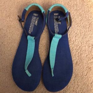 Tom sandals blue